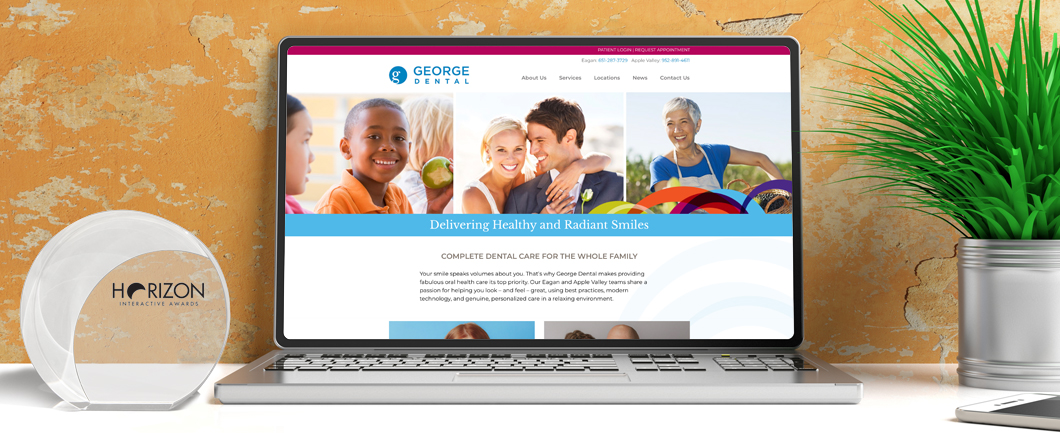 website redesign wins horizon award