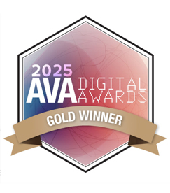 Gold AVA Digital award graphic for the ISS National Lab website. Gold AVA Digital award graphic for the ISS National Lab website.
