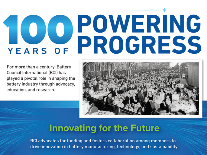 A creative visual from BCI's centennial infrographic, part of the overall strategic marketing campaign.