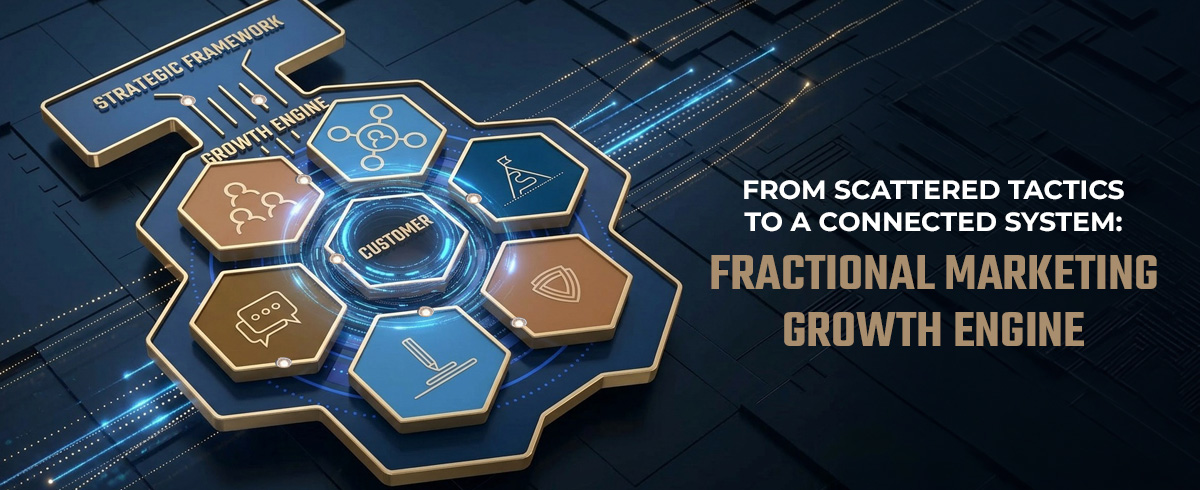 The Marketing Growth Engine - a 7-stage system that keeps optimizing over time.